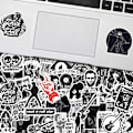 Miniatyrbilde 2 av 5: 50 STK Punk Rock Klistremer Rock and Roll Musikk Klistremer Vinyl Vanntette Dekaler Metallband Klistremer for Vannflaske Lapt