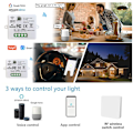 Miniatyrbillede 4 af 5: Mini Trådløs WiFi Switch RF Fjernbetjening 2500W 10A 3 Modtagere med 1 Trådløs Vægskifter Smart Kontrol via APP