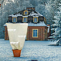 Miniatyrbild 2 av 5: Växtöverdrag Frostskydd, 60*80cm Vinter Kallt Väder Frosttäcken Buskjacka med Dragkedja Återanvändbar Frost P