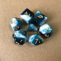Pikkukuva 4 / 5: 49 kappaletta DND-noppasetti, 7 settiä polyesteristä D&D-noppaa 7 pussukan kanssa Dungeons & Dragonsille, D&D-noppaa pussukoissa RPG DND:lle
