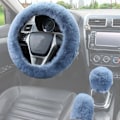 Miniatyrbild 1 av 4: Styrofoam Ratt Skydd Universal Vinter Varm Bil Ratt Skydd Växelspaksskydd Handbromsskydd 38cm Interiörtillbehör