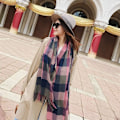 Miniatyrbillede 4 af 4: 1 stk. Kvinders Lang Plaid Tæppe Sjal Chunky Oversized Vinter Efterår Varmt Sjal Stor Tartan Sjal Wrap Shawl Damegaver