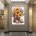 Miniatyrbild 4 av 5: 12 x 16 Tum Diamantmålning Kit för Vuxna, 5D Fjäril Solros Blommor Diamantkonst Kit för Nybörjare, DIY Full