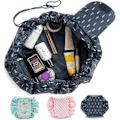 Miniatyrbillede 2 af 5: Toilettaske, Quick Make-Up Makeup Bag Toilettaske med snøre (Navy Feathers)