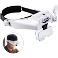 Miniatyrbillede 1 af 4: Lighted Head Magnifier Med Aftagelig Gratis Leds Læsning Hea