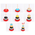 Miniatyrbilde 2 av 5: Regnbuepyramide leketøy for baby, Montessori pedagogisk leketøy for a