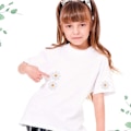 Miniatyrbillede 5 af 5: 40 stk. Daisy Flower Patch Flower Applique Stryge-på Patches Em
