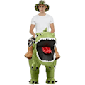 Miniatyrbilde 5 av 5: Oppblåsbar dinosaurkostyme for voksne, oppblåsbar dinosaurkostyme for Halloween, oppblåsbar kostyme