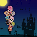 Pikkukuva 2 / 4: Itävallan Kristalli Halloween Upea 8 Luurangon Pääryhmä Rintaneula