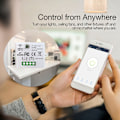 Miniatyrbillede 2 af 5: Mini Trådløs WiFi Switch RF Fjernbetjening 2500W 10A 3 Modtagere med 1 Trådløs Vægskifter Smart Kontrol via APP
