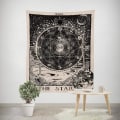 Miniatyrbillede 5 af 5: (150x200cm) Tarot Stjerne Gobelin Vægophæng Stjernetegn Gobelin Astro