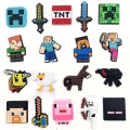 Miniatyrbilde 1 av 5: 18 stk Minecraft Cartoon Hole Shoes Blomstersko Spenne Spill Sko