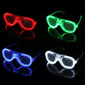 Pikkukuva 1 / 5: （Pyöreä）4 kpl Led-valolasi, vilkkuvat Led Cyberpunk -lasit diskojuhliin, cosplayhin, Hallo