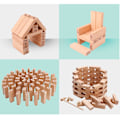 Pikkukuva 2 / 3: Vaaleanpunainen puinen Jenga-tasapainopeli