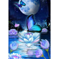 Pikkukuva 1 / 5: Lotus DIY 5D Timanttimaalaus 30x40cm (Tyyli 9)