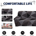 Miniatyrbild 4 av 4: (3 Sits, Svart Fyrkant) 3 Sits Soffa Överdrag Stretch Soffa Överdrag wi