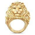 Miniatyrbillede 1 af 5: Guld Løve Dyremotiv Ring