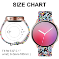 Miniatyrbilde 3 av 3: Håndleddsstropper kompatible med Samsung Galaxy Watch 4, trykt mønster silikon erstatningsbånd for Gal