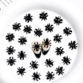 Miniatyrbilde 1 av 4: 30 stk, Halloween Edderkopp Neglepynt 3D Resin Edderkopp Neglekunstpynt Halloween Svart Edderkopp Negleutstyr Gotisk Neglekunsttilbehør Mørk Svart Edderkopp