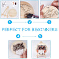 Pikkukuva 4 / 5: 20cmx20cm Pöllön String Art -setti askartelu Cupcake DIY Nail String Art -setti aikuisille lapsille aloittelijoille kiharrettu L