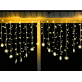 Miniatyrbillede 1 af 5: Julelys Gardin 3,5m 96 LED Snefnug Lyskæde Julepynt til Indendørs
