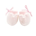Miniatyrbillede 4 af 5: 6 stk. strikkede babyhandsker i bomuld mod ridser til unisex (3