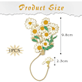 Pikkukuva 2 / 4: Daisy Metal Bookmarks with Gift Box Add a Touch of Elegance to Reading, Perfect Gifts for Book Lover