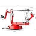 Miniatyrbild 2 av 5: 1 st Apple-skälare och kärnborr, Långvarig Kromgjutning Magnesiumlegering Apple-skälare Slicer Kärnborr med Rostfritt Stål Blad