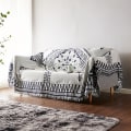 Miniatyrbilde 1 av 5: To-sidig strikket bomullsreversibel sofaovertrekk Boho Sofa C