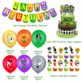 Pikkukuva 2 / 5: 32 kappaletta Plants VS Zombies -juhlakoristeet, mukaan lukien PVZ Happy Hirthday -banneri, PVZ-kakunkoriste, PV
