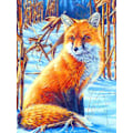 Pikkukuva 1 / 5: 30 x 40 cm, kettu lumessa Timanttimaalaus Broderie Diam