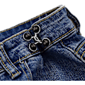 Pikkukuva 3 / 5: Farkkunappineulat, Säädettävä farkkunappi, Irrotettava farkkunappineula, Ei ompelua tarvita, Täydellinen istuvuus Instant Jean Button (Musta Helmi)