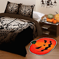 Miniatyrbillede 5 af 5: Halloween Badeværelsesmåtte, Efterårsgræskar Bademåtte Vandabsorberende Skridsikker Vaskbar til Brusebad Kar Mikrofiber Vaskbar Absor
