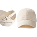 Miniatyrbillede 2 af 3: 1 stk. Unisex Vintage Vasket Ustruktureret Baseball Cap Vasket Bomuld Blød Hat Justerbar Uni Off-White