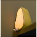 Miniatyrbild 1 av 4: Söt Päronformad Silikon Nattlampa USB Uppladdningsbar Barn Nattlampa ABS Plast Polykarbonat Sovrumsinredning 3 Färger Dimbar