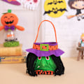 Pikkukuva 5 / 5: Halloween-karkkikassit, 5 kpl Halloween-kurpitsakoristekassia, kangaskassi