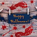 Pikkukuva 4 / 5: Veriset jalkaprintti Halloween-koristeet - Halloween-ikkunatarrat,