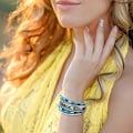 Miniatyrbilde 3 av 4: Lær armbånd for kvinner, Boho Leopard flerlags krystallperler mansjett armbånd smykker.