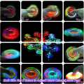 Miniatyrbillede 4 af 5: 2 stk LED Lys Fidget Spinner - Krystalgrøn, Lys Fidget Fi