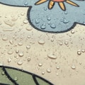 Miniatyrbild 3 av 5: 180*180cm Retro 70-tals Duschdraperi Psykedelisk Blommig Gul
