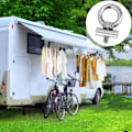 Miniatyrbild 3 av 5: Markis Stoppar Paket, Låssats för Campingmarkis, Markis Stoppar i Rostfritt Stål, Rörskene Tillbehör för Husvagn, Husbil, Camper, Båt
