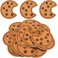 Miniatyrbillede 1 af 5: 20 stk. Cookie Broderi Mærker, Chokolade Cookie Strygemærker