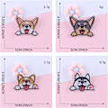 Miniatyrbillede 2 af 5: 9 stk. søde små lommehunde-patches, søde selvklæbende/påstrygningsmærker