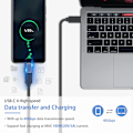 Miniatyrbillede 2 af 5: 40 Gbps USB C-adapter, USB-han til USB C-hun-adapter understøtter 8K@60Hz og 100 W hurtigopladning, komp