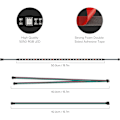 Miniatyrbillede 4 af 5: RGB LED-strimmel til pc 2 stk. 50 cm RGB LED-strimmel til 12V 4-pin RGB LED-hoved til ASUS Aura Sync, Gigab
