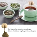 Miniatyrbilde 2 av 5: Te-filter i silikon, te-infuser i form av bæsj, te-sil i silikon, te-diffuser