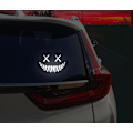 Miniatyrbillede 1 af 5: Reflekterende Smile Demon Bilmærkat, Sjovt Cool Udskåret Vandtæt Bilvindue Mærkat
