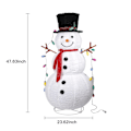 Miniatyrbillede 4 af 5: Snemand Lys Dekoration i 3D 40 LED Hvid H 120 cm - Jul