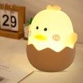 Miniatyrbillede 2 af 5: Dæmpbar Natlampe til Børn, Baby Natlampe, Genopladelig LED Touch Sengelampe, Kawaii Indretning, Silikone, til Soveværelse, Børneværelse