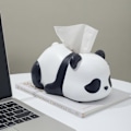 Pikkukuva 3 / 5: 1 kpl Söpö Kudoksen Kotelo, Resin Cartoon Panda Kasvojen Kudoksen Jakaja Napkinpidike, Paperin Säilytyslaatikko Makuuhuoneelle, B